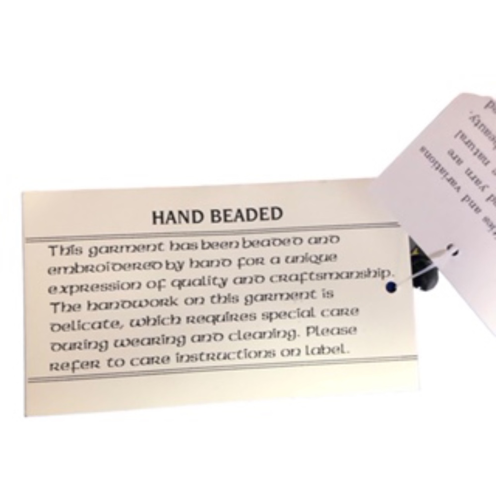 NWT Requirements Christmas Hand Beaded Royal Blue Vest Size M - Picture 7 of 9